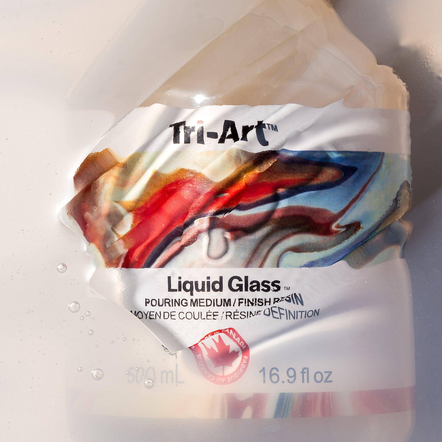 Liquid Glass Pouring Medium and Finishing Resin: 500mL