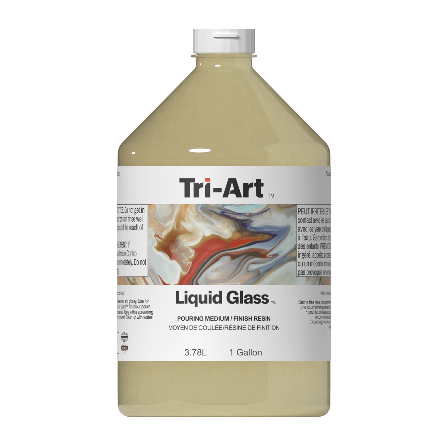 Liquid Glass Pouring Medium and Finishing Resin: 500mL